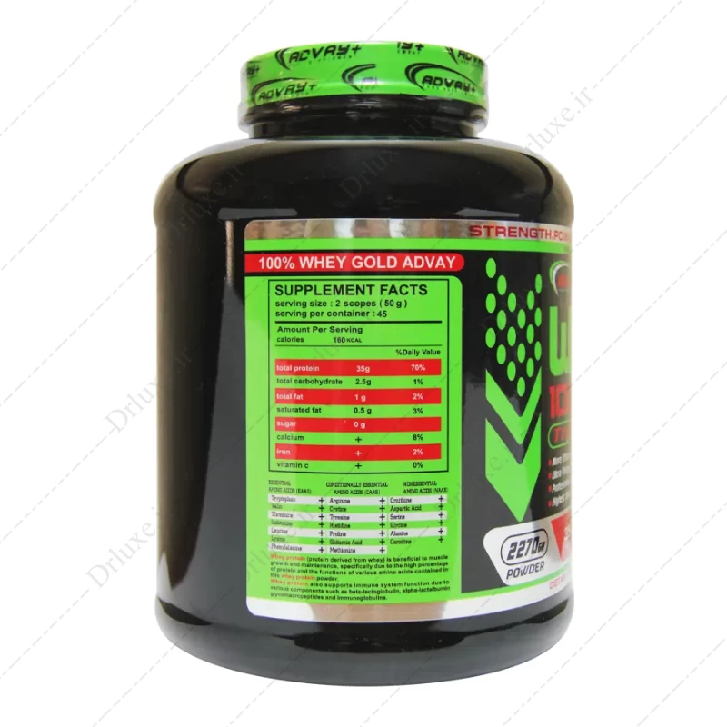 قیمت و خرید پودر پروتئین وی 100% گلد 2270 گرم - دکتر لوکس